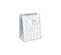 Eurowrap - X-29523-3Cpack - Un lot de 6 sacs cadeaux Noël - Formats moyens 21,5x10,2x25,3cm - Sapins - Qualité supérieure, résistant :210g - idéal pour : livre, jeux, petits coffrets