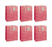 EUROWRAP X-30879-2Cpack-6 sacs Large 26,5x14x33cm - 210g - Merry Christmas