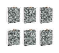 EUROWRAP X-30927-3Cpack - Lot 6 sacs Moyen 21,5x10,2x25,3cm - 210g - Sapin