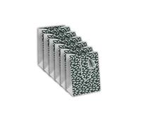 Eurowrap X-30927-3Cpack - Un Lot de 6 Sacs Cadeaux Excellia- Format Moyen - 21,5x10,2x25,3cm - 210g - Motif : Epines sapins Blanches Sur Fond Vert- Idéal pour : Livre, Jeu, Petits cadeaux
