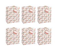 Eurowrap - X-32799-2Cpack - Un lot de 6 sacs cadeaux Noël - Grands formats 26,5x14x33cm - Montagnes - Qualité supérieure, résistant :210g - idéal pour : jeux de société, puzzles, coffrets