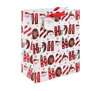EUROWRAP X-34139-2C -12 sacs Noël Large 26,5x14x33cm-210g - Merry Christmas
