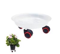 EUROXANTY Plateau Roulant pour Plantes | Support Roulant pour Plantes | Surface roulante pour Pots de Fleurs de jusqu'à 50 Kg | Plateau en PVC pour Plantes de Grand Poids | Ø 30 cm
