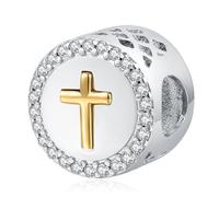 Eusense Charme Croix Pandora et Perles Vintage pour Bracelet et Collier Européens
