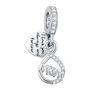 Eusense Charms pour Pandora Pendentif Ttortue Charm Croix Boussole Cheval Charme Pendentif Perles Compatible pour Européen Bracelets