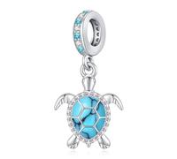 Eusense Charms pour Pandora Pendentif Ttortue Charm Croix Boussole Cheval Charme Pendentif Perles Compatible pour Européen Bracelets