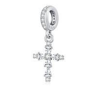 Eusense Croix Charms en Argent Sterling 925 Charm Croix pour Bracelets Pandora Pendentif Bijoux Cadeaux pour Femmes et Homme