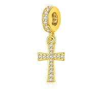Eusense Pandora Charms Croix Perles Pendentif Croix Charme Bijoux Cadeaux pour Bracelet et Collier