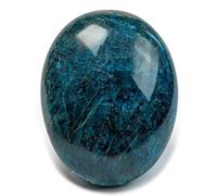 Eusice Apatite Bleue Pierre Naturelle, Cristal Thérapeutique Lithothérapie, Galet Anti-Stress & Créativité, Bien-être, Méditation, Reiki, 100% Artisanal & Fait-Main, Pierre de Paume Grand Format