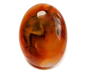 Eusice Cornaline Pierre Naturelle, Cristal Thérapeutique Lithothérapie, Galet de Joie & Dynamisme, Bien-être, Méditation, Reiki, 100% Artisanal & Fait-Main, Pierre de Paume Grand Format