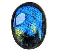 Eusice Labradorite Pierre Naturelle, Cristal Thérapeutique Lithothérapie, Galet de Relaxation et Anti Stress Bien-être, Méditation, Reiki, 100% Artisanal & Fait-Main, Pierre de Paume Grand Format