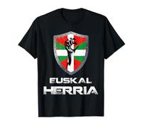 Euskal Herria Bouclier Poing Fierté Basque Résistance Force T-Shirt
