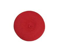 Euskal Txapela Béret Bébé Rouge - Adoptez Un Look Tendance et typiquement français en Vous réappropriant Le béret Basque - Vu défilés 2018/2019-100% Laine - 22 cm de diamètre