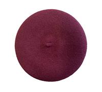 Euskal Txapela Béret Bordeaux Adulte - Adoptez Un Look Tendance et typiquement français en Vous réappropriant Le béret Basque - Vu défilés 2018/2019-100% Laine - 28 cm de diamètre