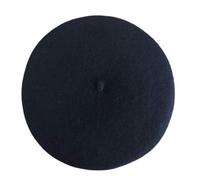 Euskal Txapela Béret Noir Adulte - Adoptez Un Look Tendance et typiquement français en Vous réappropriant Le béret Basque - Vu défilés 2018/2019-100% Laine - 28 cm de diamètre