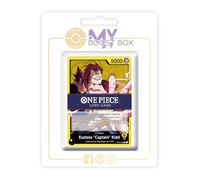 Eustass Captain Kidd 099 Leader & Toutes Les Cartes C/UC/R Jaunes - Myboost X One Piece 10 - Sang Royal - Coffret de 18 Cartes One Piece Françaises