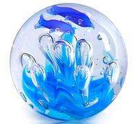 EUSTUMA Boule De Figurine De Vie Marine en Verre Coloré, Un Cadeau pour Les Amoureux De La Vie Marine, Décoration, Décor D'aquarium, Bureau Décor Amoureux De L'océan (Bulles de Corail)