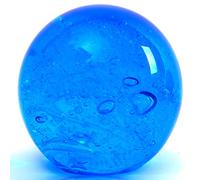 EUSTUMA Figurines en Verre soufflé à la Main Boule océan Bulles, Boule de Verre Presse-Papier, décor à la Maison à Collectionner, Décor D'aquarium, Bureau Décor Amoureux De L'océan