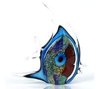 EUSTUMA Ornement en Verre soufflé à la Main, Motif Baleine, décoration pour Aquarium, Collection d'animaux Marins pour Cadeau d'anniversaire, Presse-Papier en Verre