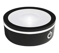 EUSTUMA Présentoir Rond antidérapant à Base de lumière LED pour Art de Boule de Verre en Cristal 3D avec Interrupteur Tactile Sensible, Affichage de Couleurs Multiples, décoration de fête de Vacances