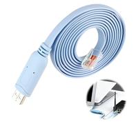EuSupNova 1.8m Câble de Console USB vers RJ45, Compatible avec Cisco