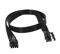 EuSupNova Câble d'alimentation GPU 8 broches compatible avec Seasonic Power Supply, Câble ATX 8 broches mâle vers PCIe 6+2 mâle Pour Carte Graphique, Type à Clip, 60cm