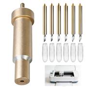 EuSupNova Lames à Pointe Fine de Qualité Supérieure, Lnclure 6 Pièces Lame de Rechange et Boîtier de Coupe Profonde Compatible avec Cricut Explore Air/Air 2/Maker 3