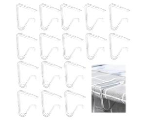 EuSupNova Pince Nappe Exterieur Transparente Pince Nappe Table Epaisse, 16 Pièces Adaptées aux Tables de 3,5 à 5 cm d'Épaisseur, pour Mariages, Camping, Utilisation Intérieure et Extérieure