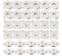 EuTengHao Boutons magnétiques, Boutons magnétiques argentés pour Sacs à Main, Boutons magnétiques Prune pour Sacs à Main, Boutons magnétiques 15mm pour vêtements, Couture et Bricolage