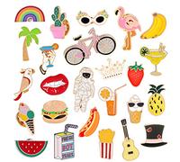 EuTengHap Lot de 25 broches mignonnes en émail pour vêtements, vestes, sacs à dos, loisirs créatifs, accessoires, Zinc