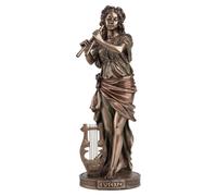 EUTERPE Statue Décoration Mythologie Muse grecque de la Musique 23cm