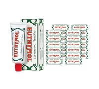 Euthymol Original Dentifrice 75ml x 24, Sans Fluorure, Anti-plaque, Antibactérien, Cavité Protection, Dents et Gencives Propres et Saines, Menthe Fraîche, Soins Dentaires Quotidiens en émail buccal