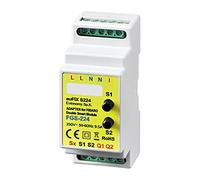 Eutonomy euFIX Adaptateur de rail DIN pour FIBARO Double Smart Module, avec des boutons, S224