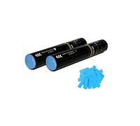EUTOPICA Pack 2 Cañones Confeti Manual (Azul Celeste, 30 cm) | #DeLosBuenos