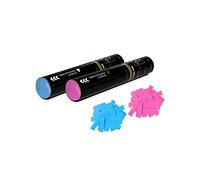 EUTOPICA Pack 2 Cañones Confeti (Rosa y Azul) | Revelación de sexo | #BabyShower