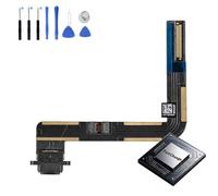 Eutoping Port de charge pour Apple iPad 6 Noir avec chargement rapide IC Flex Cable Assembly Replacement