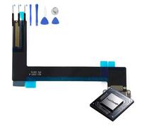 Eutoping Port de charge pour Apple iPad Air 2 A1566 A1567 Noir avec charge rapide IC Flex Cable Assembly Replacement