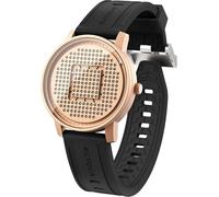 EUTOUR Montres Hommes avec Boules Magnétiques Labyrinthes Design Créatif Unique Quartz Montres Unisexe Étanche Montre de Poignet Mode Bracelet en Silicone Noir