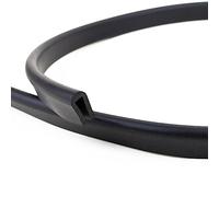 EUTRAS [10 m] FP3007 Protection des arêtes Caoutchouc d'étanchéité 4 mm - protège et étanchéifie de manière fiable - pour tôles, Verre et éléments de Construction - qualité Industrielle Allemande