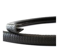 EUTRAS [3 m] Protection des bords 8-10 mm noire - Maintient sans colle - Parfait pour les tôles et les portes de voiture - Protège et affûte les bords - Qualité industrielle supérieure fabriquée en