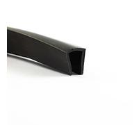 EUTRAS [5 m] FP3005 Protection des arêtes Caoutchouc d'étanchéité 10 mm - protège et étanchéifie de manière fiable - pour tôles, verre et éléments de construction - qualité industrielle allemande