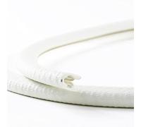 EUTRAS [5 m] Kantenschutz 1-2 mm weiß - hält Ohne Kleber - Perfekt für Bleche und Autotüren - schützt und entschärft Kanten - Beste Industriequalität Made in Germany