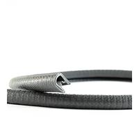EUTRAS [5 m] profilé de protection de bord 1-4,5 mm anthracite - tient sans colle - pour tôles et portières de voiture - protège les arêtes - qualité industrielle allemande - expédition sous 24 heures