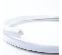 EUTRAS [5 m] profilé de protection de bord 1-4,5 mm blanc - tient sans colle - pour tôles et portières de voiture - protège les arêtes - qualité industrielle allemande - expédition sous 24 heures