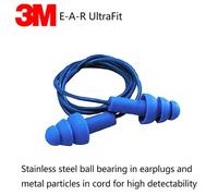 Euty-3m 340-4007 Bouchons D'oreilles Métaux Détectables Bouchons D'oreilles Doux Anti-Bruit Natation Course Avec Cordon Réduction Du Bruit Casque Antibruit De Protection