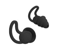 EUTY-Bouchons d'oreille à 3 couches pour dormir,suppression du bruit,bouchons d'oreille réutilisables en Silicone souple pour dormir,nager,étudier,Concerts-black