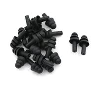 Euty-Bouchons D'oreille En Silicone,10/80 Paires,Isolation Phonique,Protection D'oreille,Anti-Bruit,Ronflement,Confortables,Pour Dormir,Pour La Réduction Du Bruit-10pairs -Black