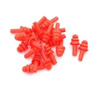 Euty-Bouchons D'oreille En Silicone,10/80 Paires,Isolation Phonique,Protection D'oreille,Anti-Bruit,Ronflement,Confortables,Pour Dormir,Pour La Réduction Du Bruit-10pairs -Red