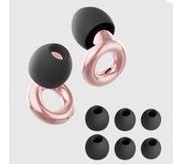 EUTY-Bouchons d'oreille silencieux pour la réduction du bruit¿Protection auditive super douce et réutilisable pour le sommeil,la natation et le travail 8 embouts d'oreille en XS/S/M/L-Pink 37