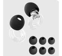 EUTY-Bouchons d'oreille silencieux pour la réduction du bruit¿Protection auditive super douce et réutilisable pour le sommeil,la natation et le travail 8 embouts d'oreille en XS/S/M/L-Transparent 37